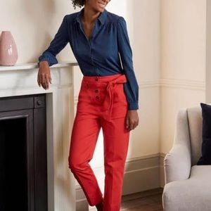 NWT Boden Gathered Detail Jersey Shirt, US 10R